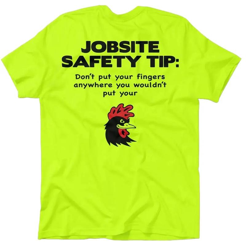 Jobsite Safety Hi Visibility Safety Yellow Work Menswear Blue Collar Workers Funny Sarcastic Short Sleeve T-Shirts, Hoodie, Sweatshirt
