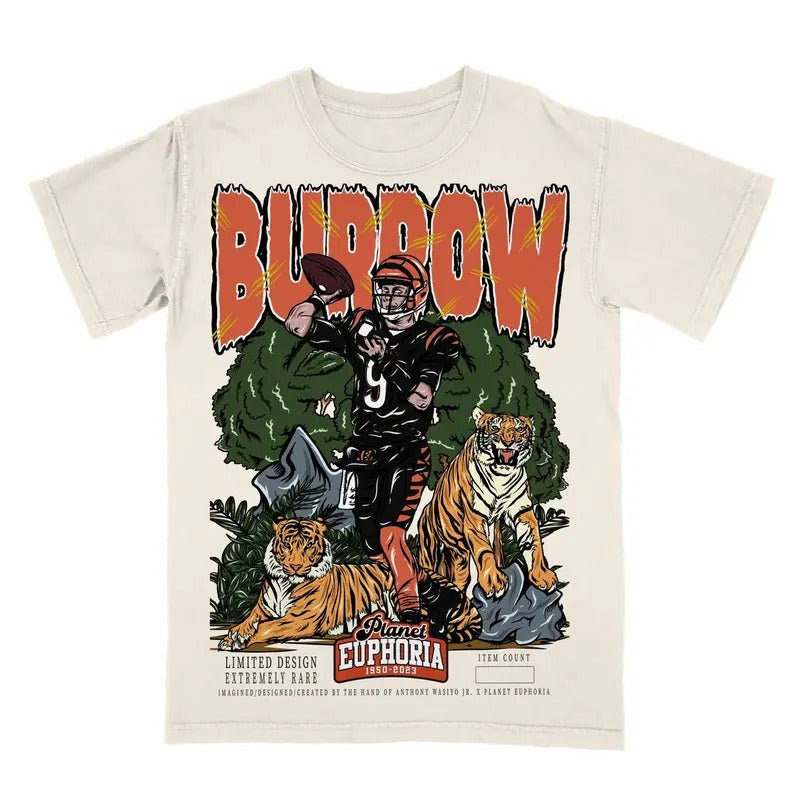 Joe Burrow Planet Euphoria Shirt, Vintage 90s Unisex Tee Various Sizes and Colors, Shirt hot trend 2025style{n002}2...