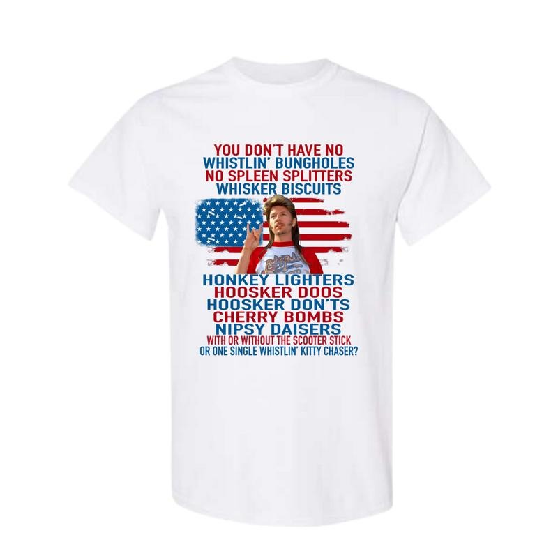 Joe Dirt Merica July 4th Shirt, 4th of July T-Shirt, Merica Independence Day Shirt, Full Color, Full Size Classic Cotton...