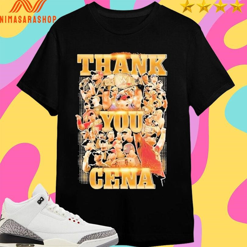 John Cena Thank You Cena Gold Shirts