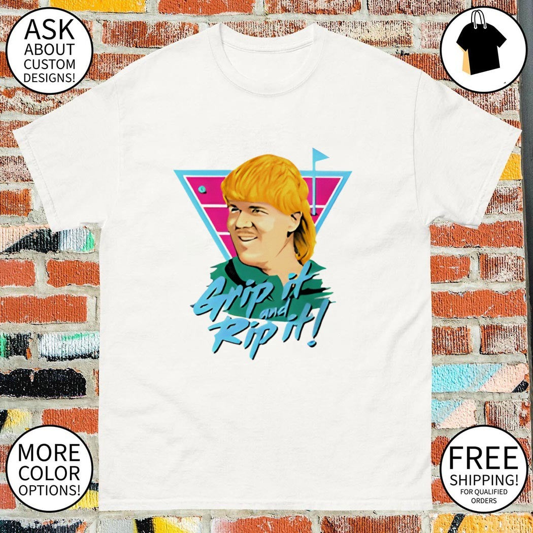 John Daly Grip It And Rip It Golf logo shirt