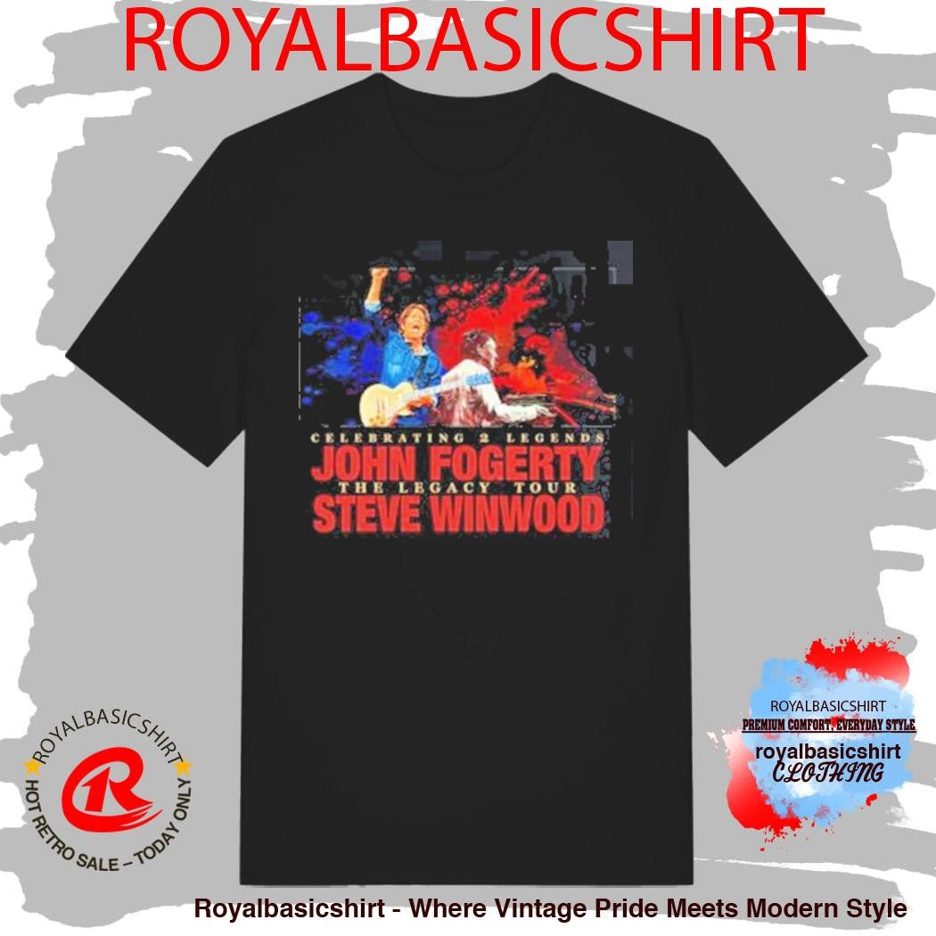 John Fogerty With Steve Winwood Celebrating 2 Legends The Legacy Tour 2026 Schedule Dates T-Shirt