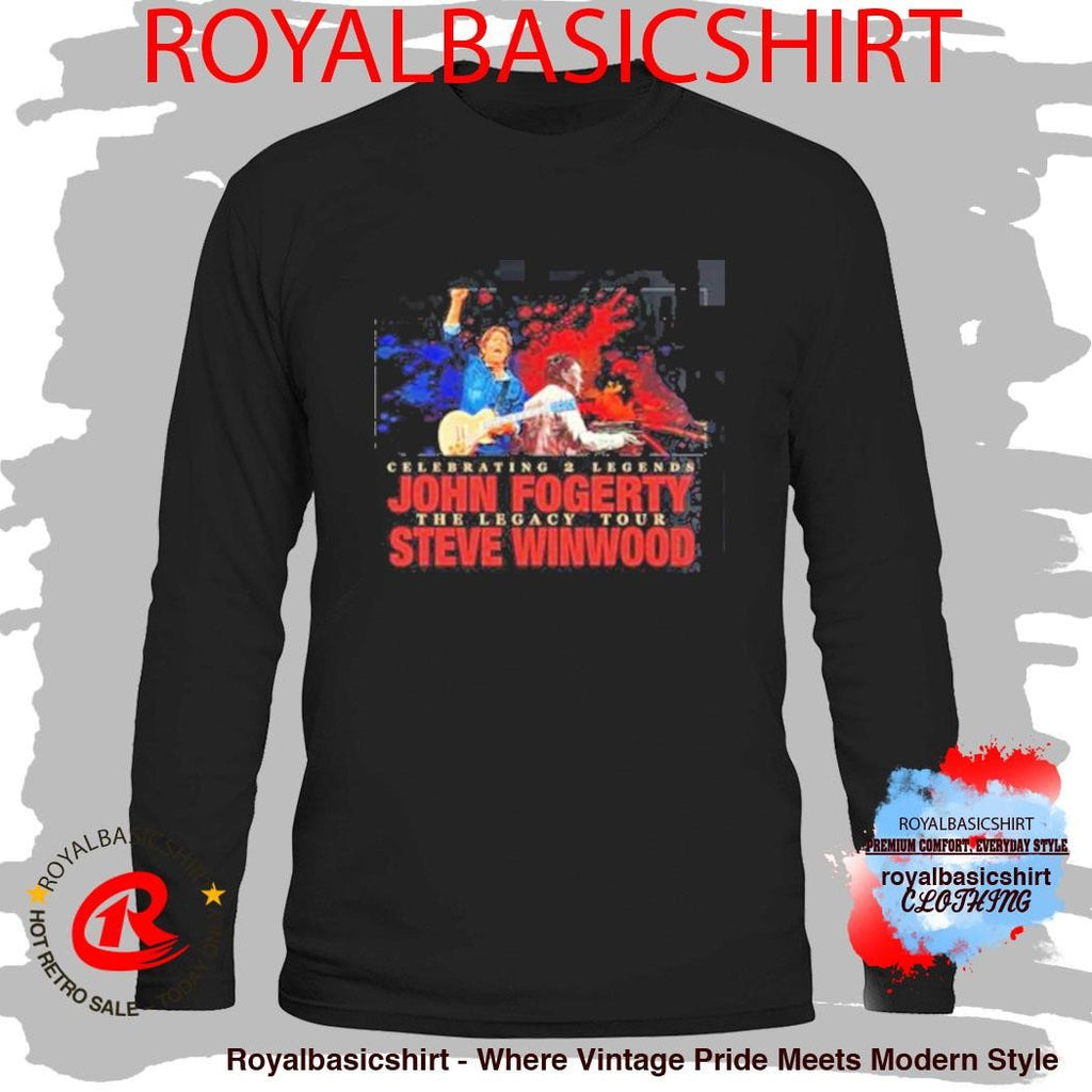 John Fogerty With Steve Winwood Celebrating 2 Legends The Legacy Tour 2026 Schedule Dates T-Shirt