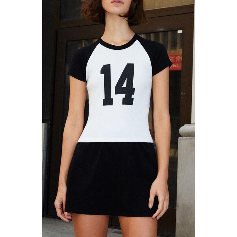 John Galt Women's Bella 14 Ribbed Raglan T-Shirt - Multicolor Hoodie, Sweatshirt | PrintMintTees.com
