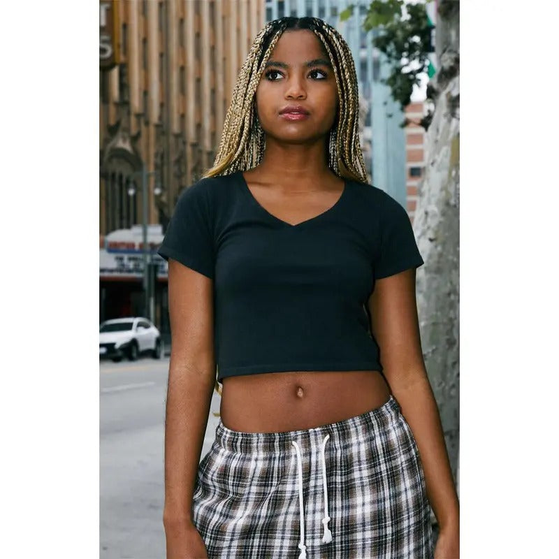 John Galt Women's Black V-Neck T-Shirt Hoodie Sweatshirt | PrintMintTees.com