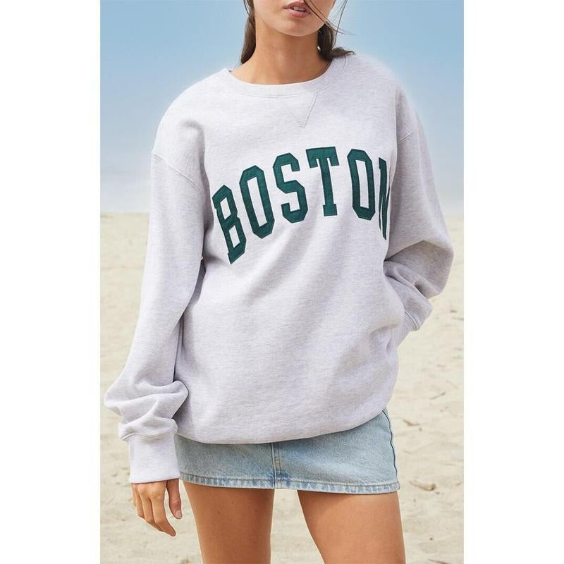 John Galt Women's Boston Erica Crew Neck Sweatshirt T-Shirts, Hoodie | PrintMintTees.com