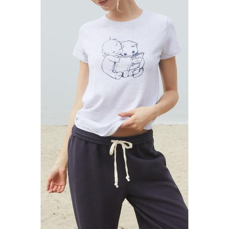 John Galt Women's Chloe Puss In Boots T-Shirt - Multicolor Hoodie, Sweatshirt | PrintMintTees.com