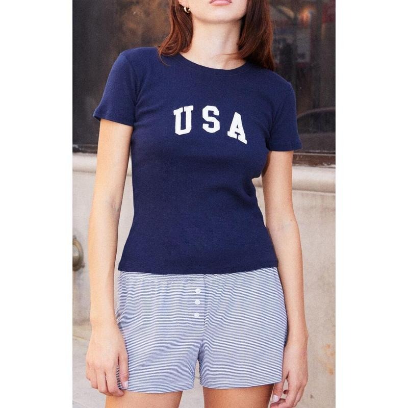 John Galt Women's Emma USA T-Shirt - Multicolor Hoodie, Sweatshirt | PrintMintTees.com