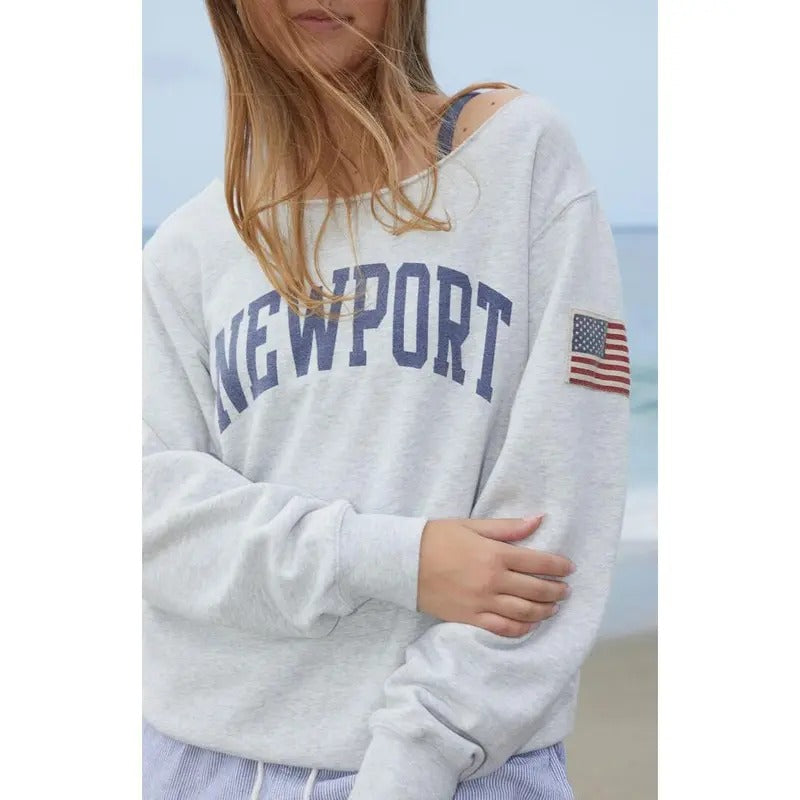 John Galt Erica Off Shoulder Newport T-Shirts, Hoodie, Sweatshirt