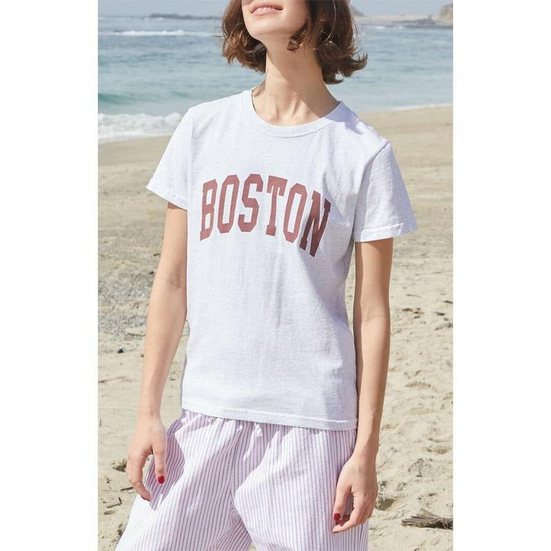 John Galt Women's Gray Chloe Boston T-Shirt - Multicolor Hoodie, Sweatshirt | PrintMintTees.com