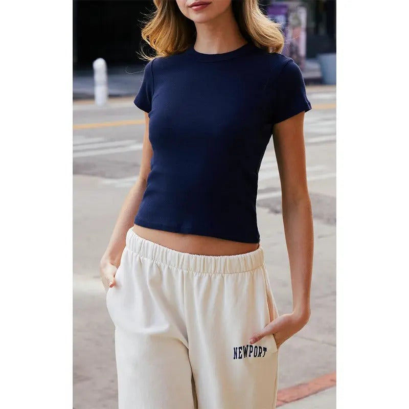 John Galt Navy Hailie Basic T-Shirts, Hoodie, Sweatshirt