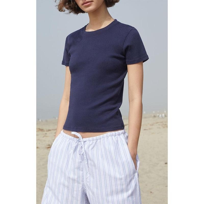 John Galt Women's Navy Jasmine T-Shirt Hoodie, Sweatshirt | PrintMintTees.com