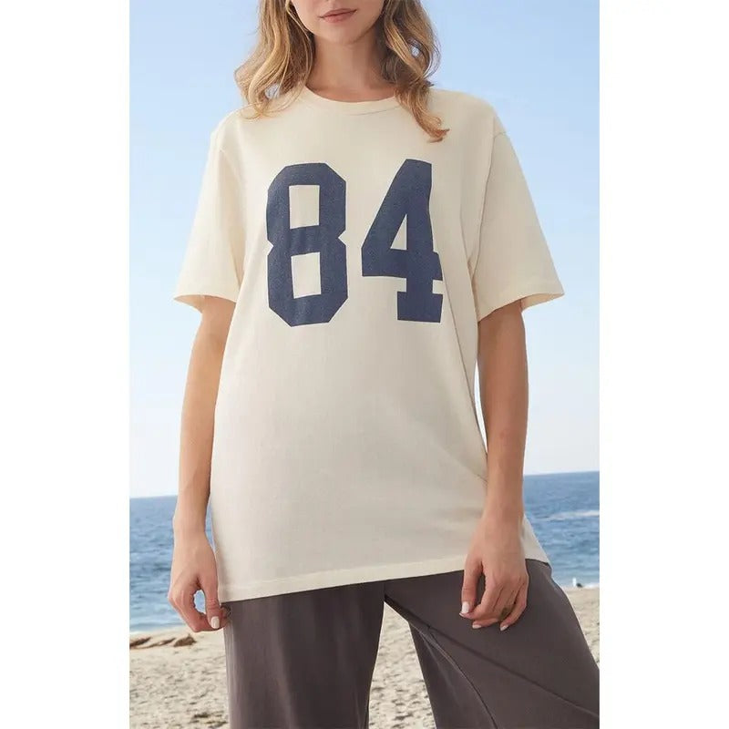 John Galt Women's Penelope 84 Oversized T-Shirt - Multicolor Hoodie Sweatshirt | PrintMintTees.com