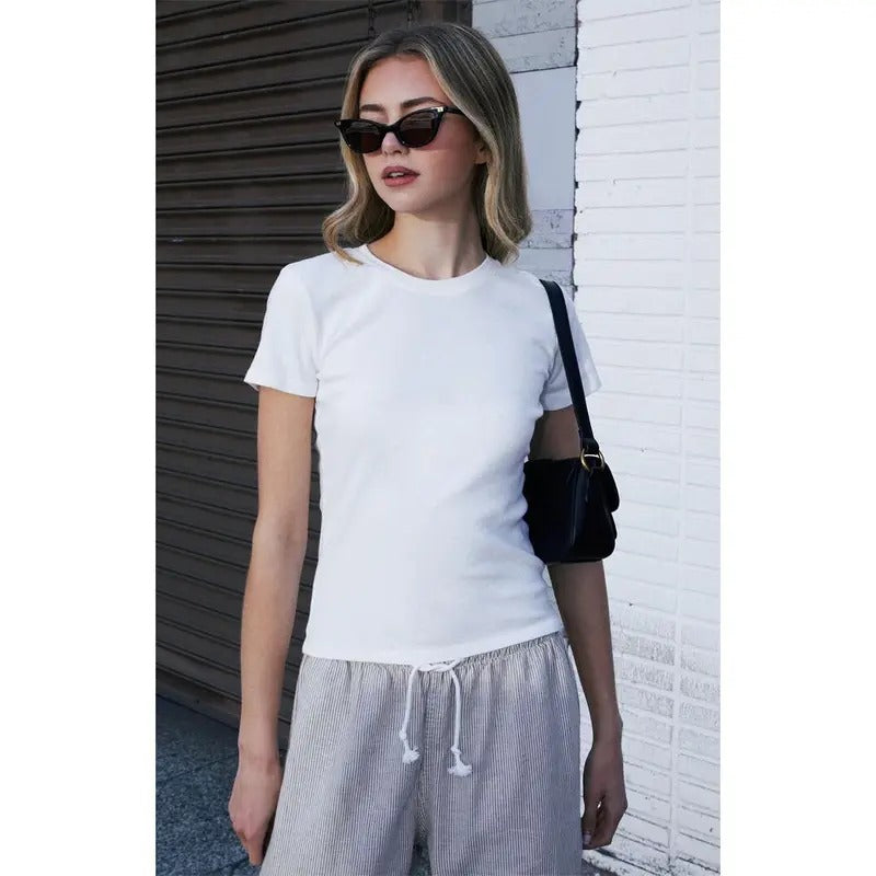 John Galt Women's White Basic T-Shirt Hoodie Sweatshirt | PrintMintTees.com