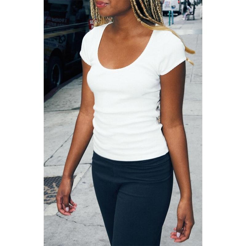 John Galt Women's White Zelly Basic T-Shirt Hoodie Sweatshirt | PrintMintTees.com
