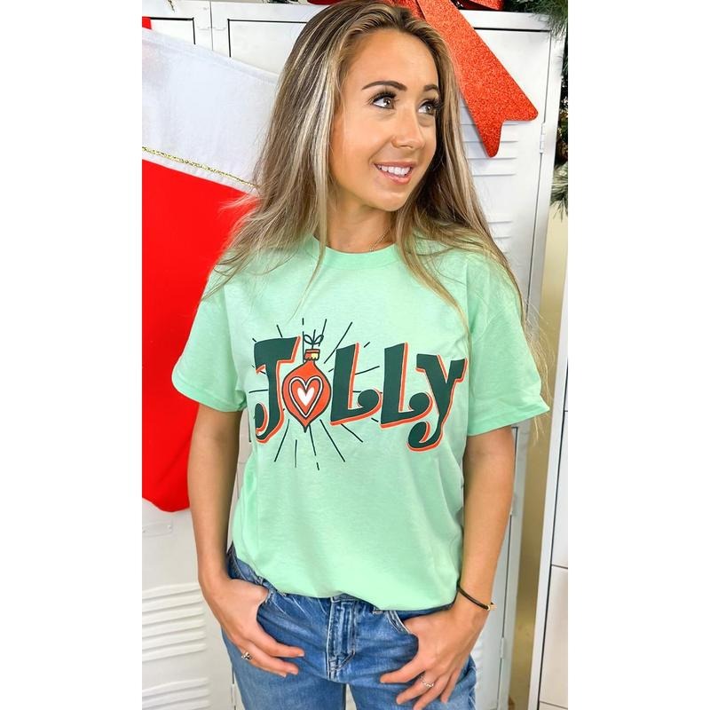 Jolly Christmas Graphic T-Shirt Hoodie Sweatshirt | PrintMintTees.com