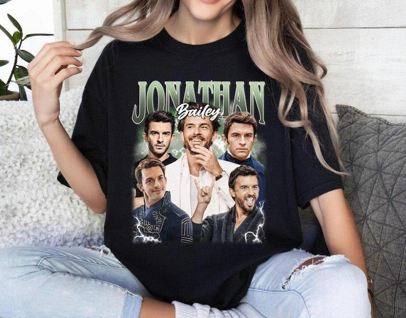 Jonathan Bailey Vintage Shirt, Lord Anthony, Fiyero Bailey Wicked Shirt, John Prince, Gift For Movies Lover, Fabric...