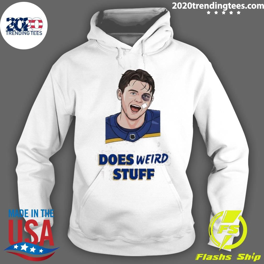 Jordan Binnington St. Louis Blues Hockey Does Weird Stuff Shirt