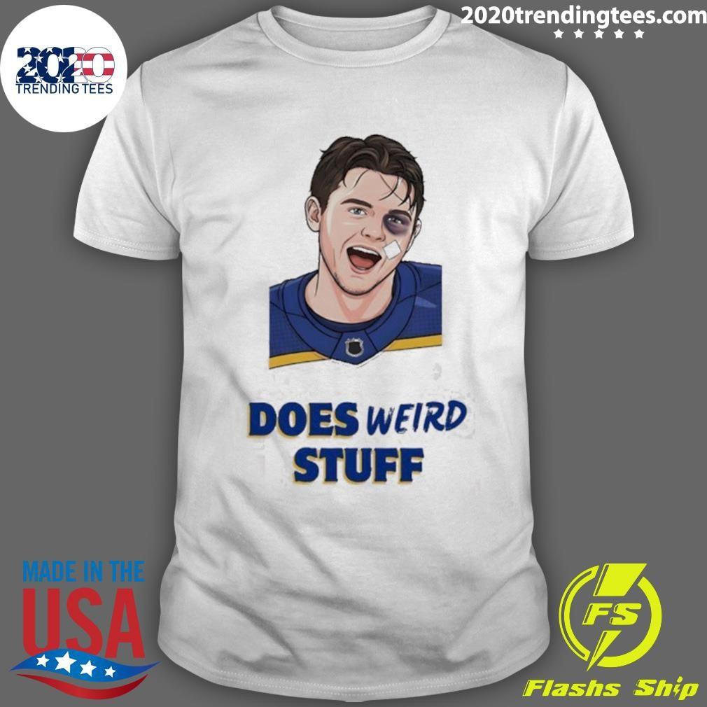 Jordan Binnington St. Louis Blues Hockey Does Weird Stuff Shirt