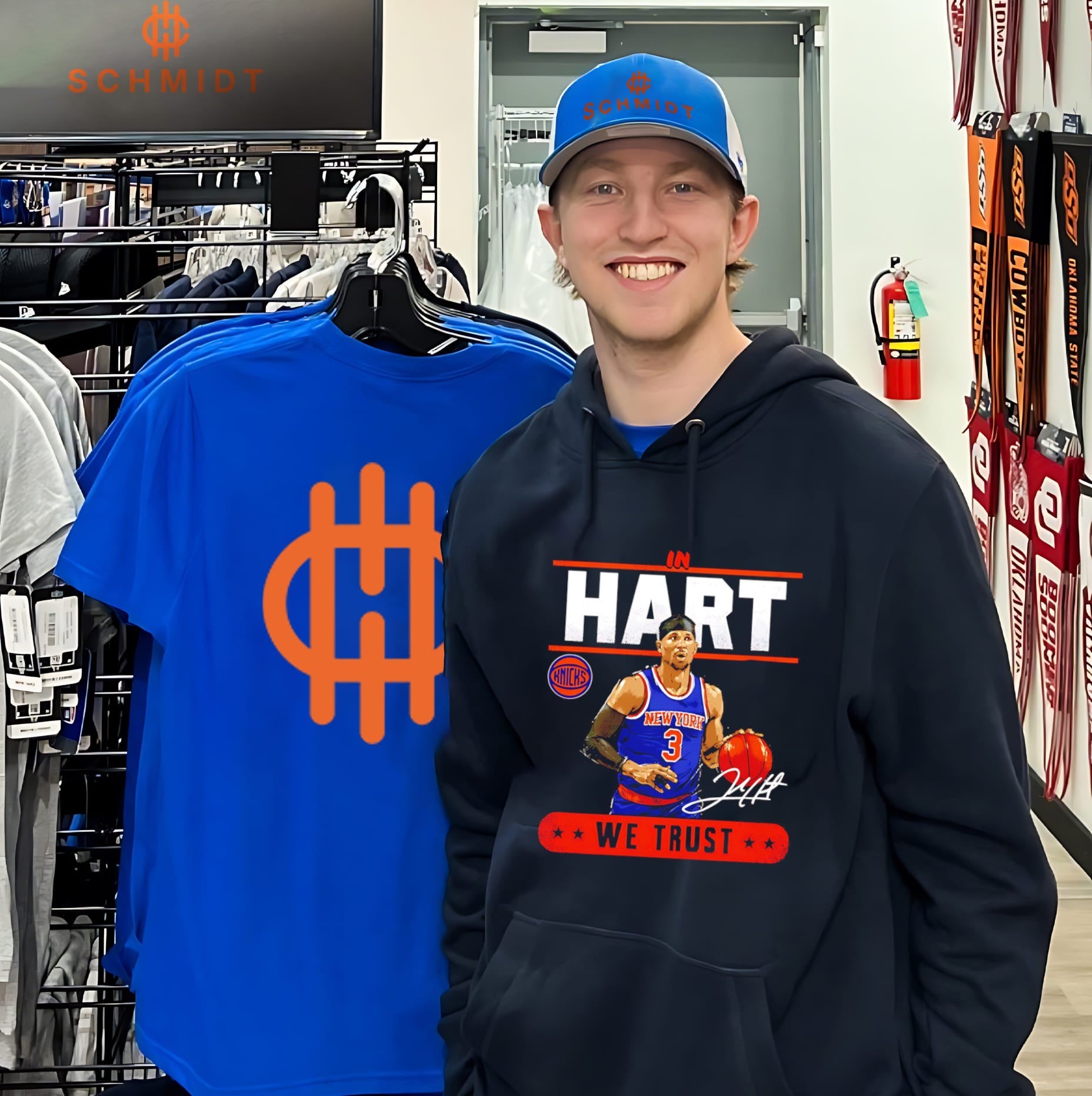 Josh Hart New York Knicks We Trust signature shirt