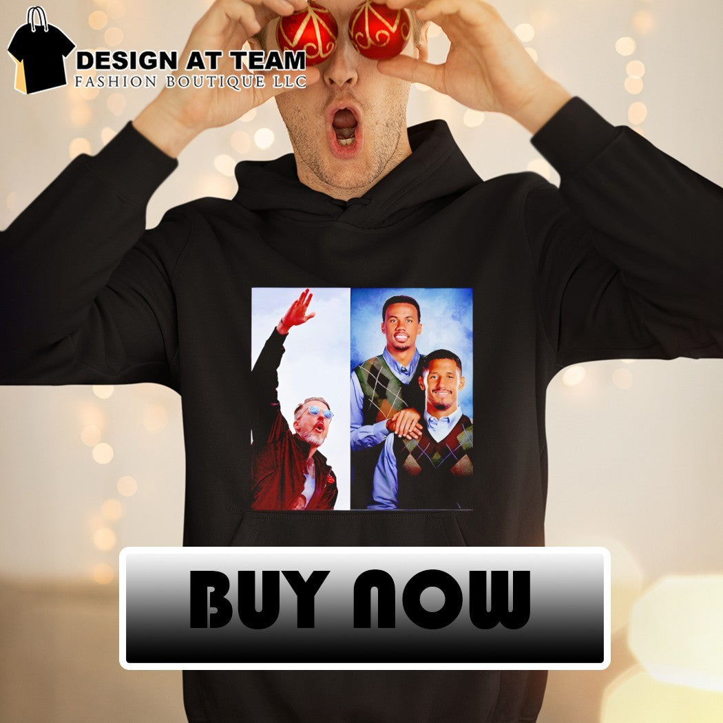 Josh Kroenke with Gabriel Vs William Saliba Step Brothers shirt