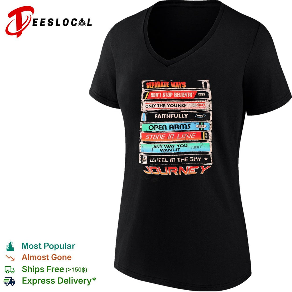 Journey Separate Ways Don’t Stop Believin’ Only the Young Faithfully Open Arms shirt