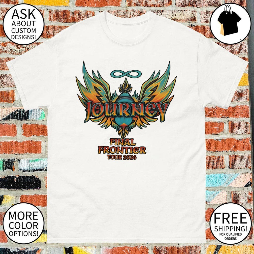 Journey band Colorful Eagle Final Frontier Tour 2026 shirt