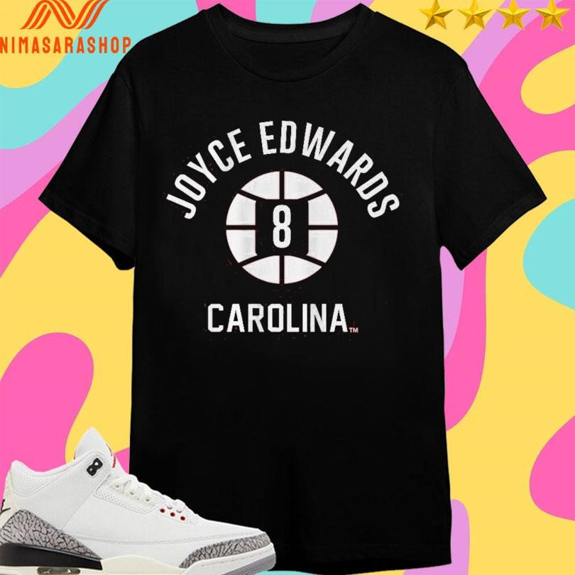 Joyce Edwards Name Number Ball 8 South Carolina Gamecocks Women’s Basketball Shirts