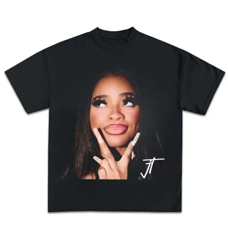 Jt Signature Face Graphic Tee T-Shirt Hoodie Sweatshirt | PrintMintTees.com