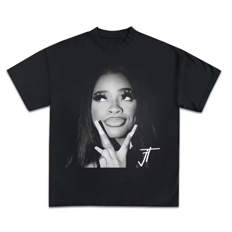 Jt Signature Graphic Tee T-Shirt, Gift For Women and Man Unisex T-Shirt 90s Vintage Bootleg Unisex Rap T-Shirt Vintage...