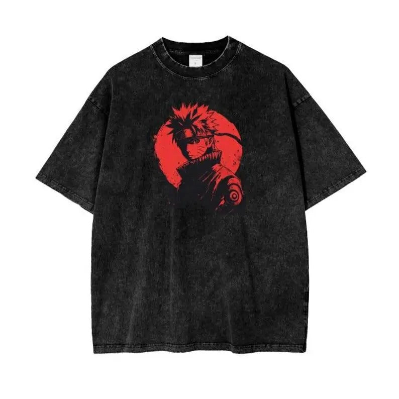 Jujutsu Kaisen Anime Washed T-Shirt Satoru Gojo Anime Tee Gift For Him Hoodie Sweatshirt | PrintMintTees.com