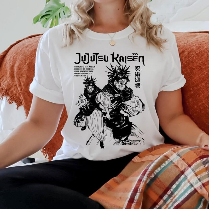Jujutsu Kaisen Choso Tshirt Crewneck Hoodie Comfort Cotton Sweatshirt | PrintMintTees.com