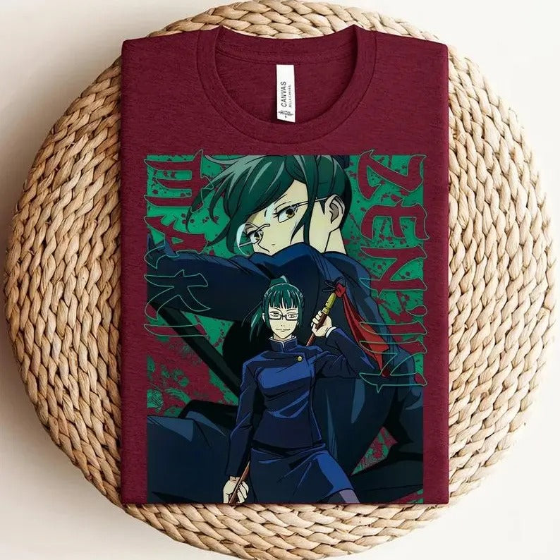 Jujutsu Kaisen Shirt, Maki Shirt, Zenin Shirt, JJK Shirt, Anime Shirt, Anime Clothes, Anime Merch, Manga Tshirt, Anime...