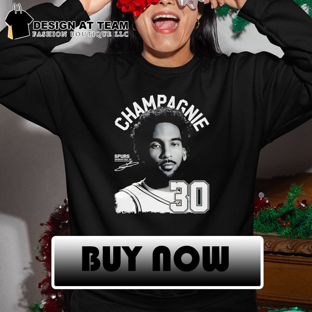 Julian Champagnie San Antonio Spurs basketball player 30 undrafted ’22 shirt