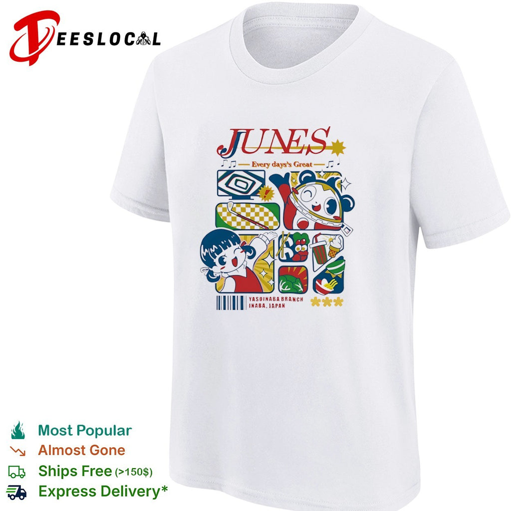 Junes Every days Great Nanako Dojima Teddie Persona 4 Inaba Japan Yasoinaba shirt