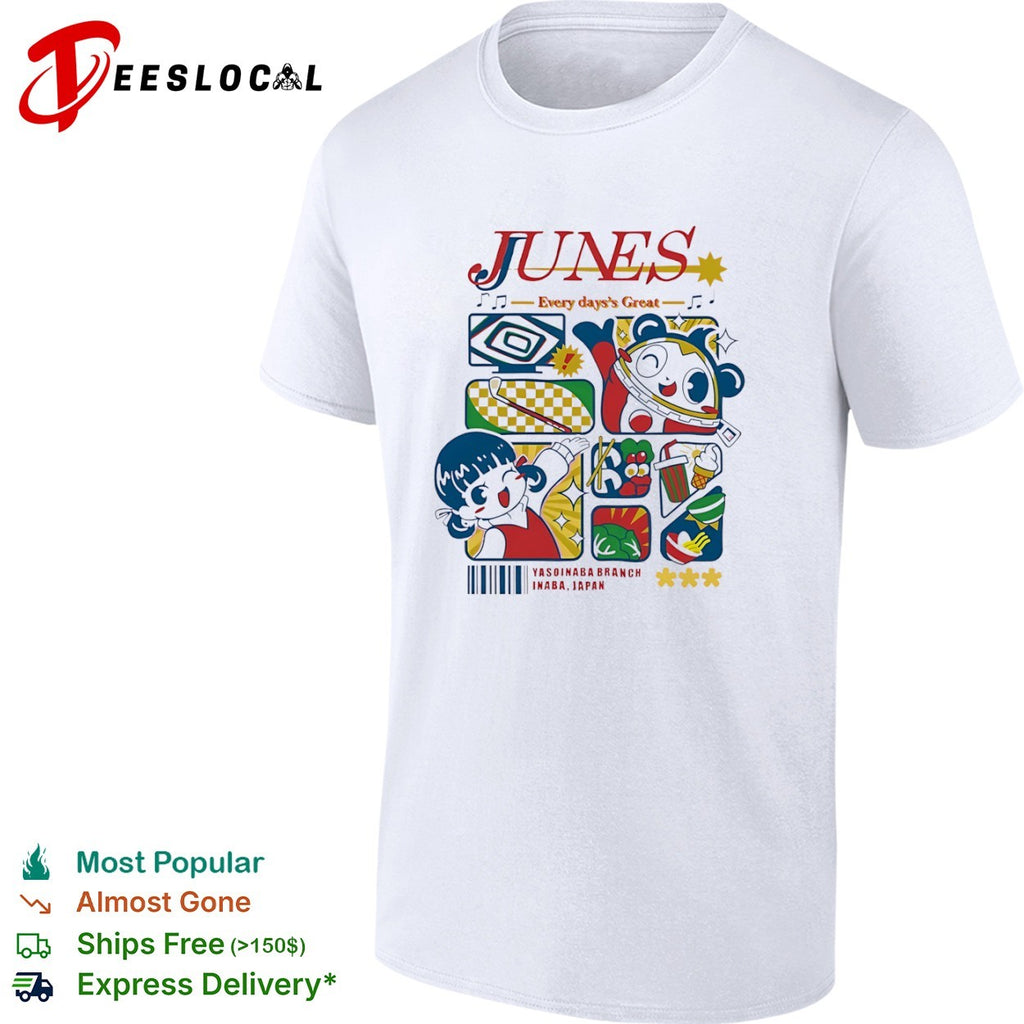 Junes Every days Great Nanako Dojima Teddie Persona 4 Inaba Japan Yasoinaba shirt