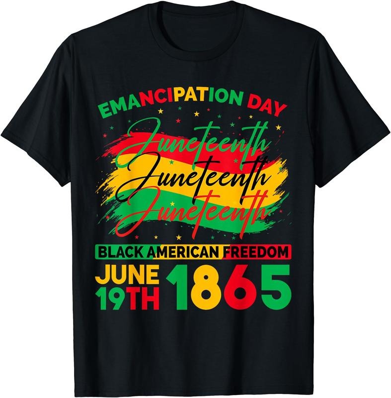 Juneteenth Black American Feedom 1865 Juneteenth Men Women T-Shirt | Unisex Cotton Tee Gift, Crewneck, Short Sleeve...