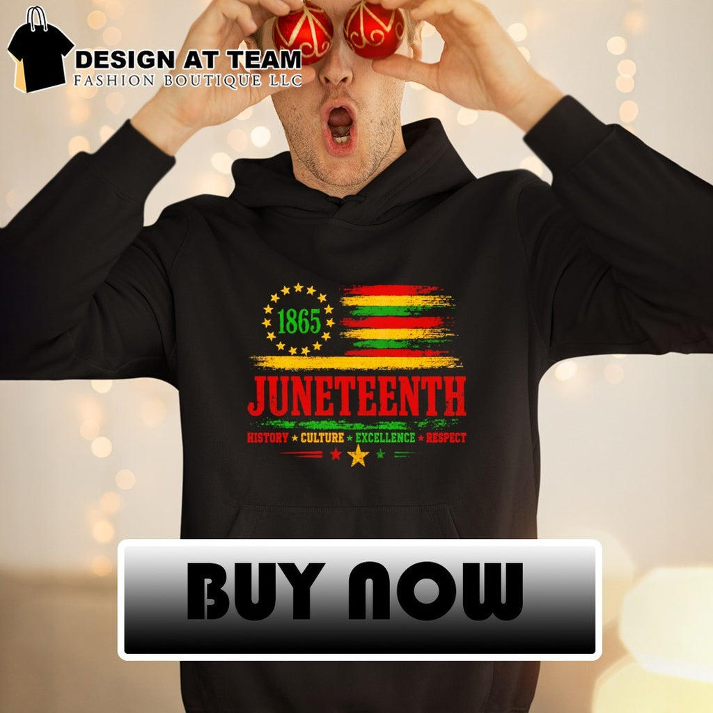 Juneteenth We Outside African American power strong culture black is beautiful American flag shirt