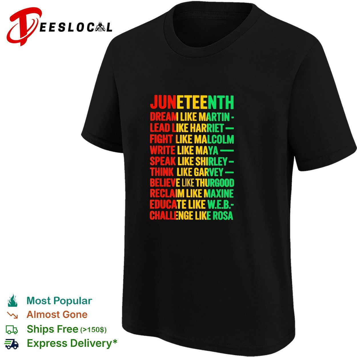 Juneteenth dream like Martin lead like Harriet shirt