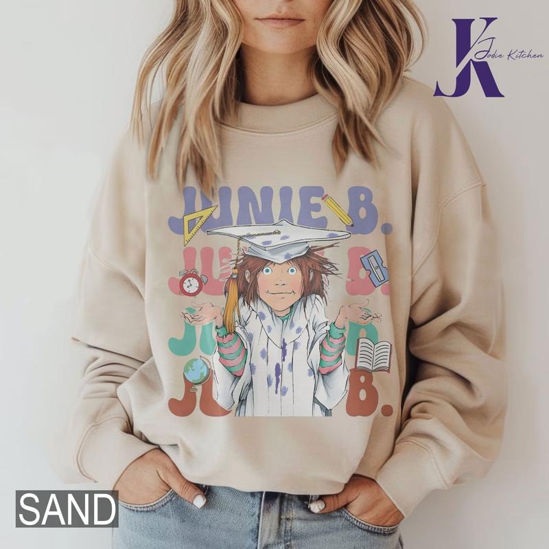 Junie B Teacher T-Shirt, Junie B Jones Comfort Color Shirt, Gift For Teacher, School Theme Shirt, Kindergarten Teacher...
