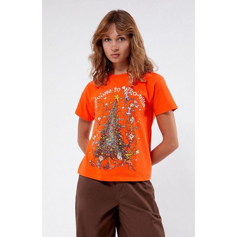 Junk Food Women's The Grinch Whoville T-Shirt Hoodie, Sweatshirt | PrintMintTees.com