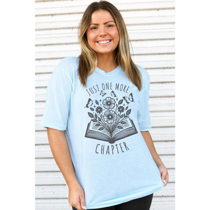 Just One More Chapter Adult Soft-Tek Blend T-Shirt Hoodie Sweatshirt | PrintMintTees.com