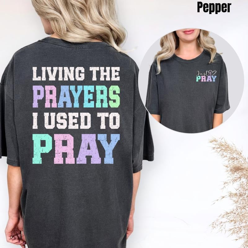 Just Pray Colorful Comfort Colors T-Shirt 'NLB' Hoodie, Sweatshirt | PrintMintTees.com
