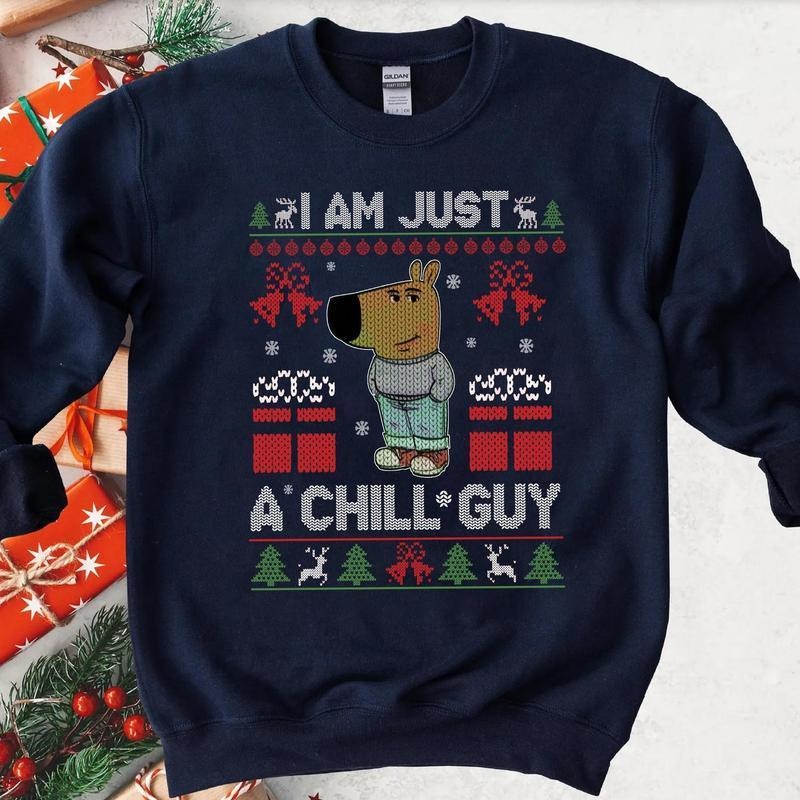 Just a Chill Guy Unisex Sweatshirt, Chill Guy Shirt, Funny TShirt, Chill Guy Meme Shirt, Viral Trending Meme Shirt,...