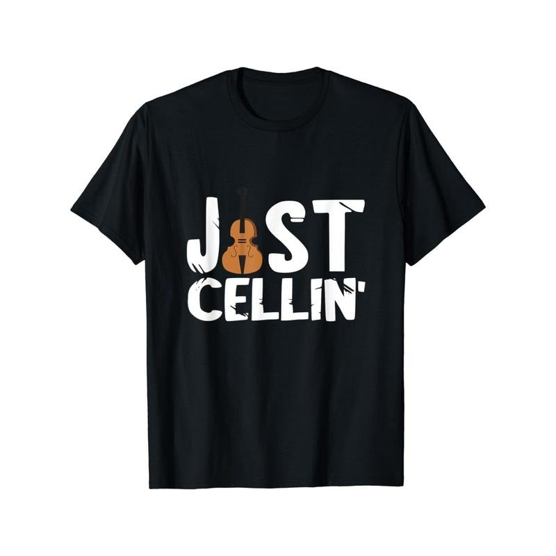 Just an instrumentalist, cellist, cellist who plays the cello T-shirt. Made in USA Hoodie Sweatshirt | PrintMintTees.com