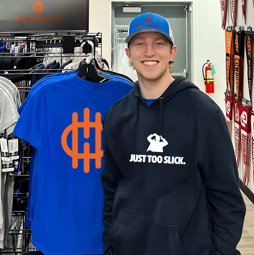 Just too slick human silhouette graphic shirt