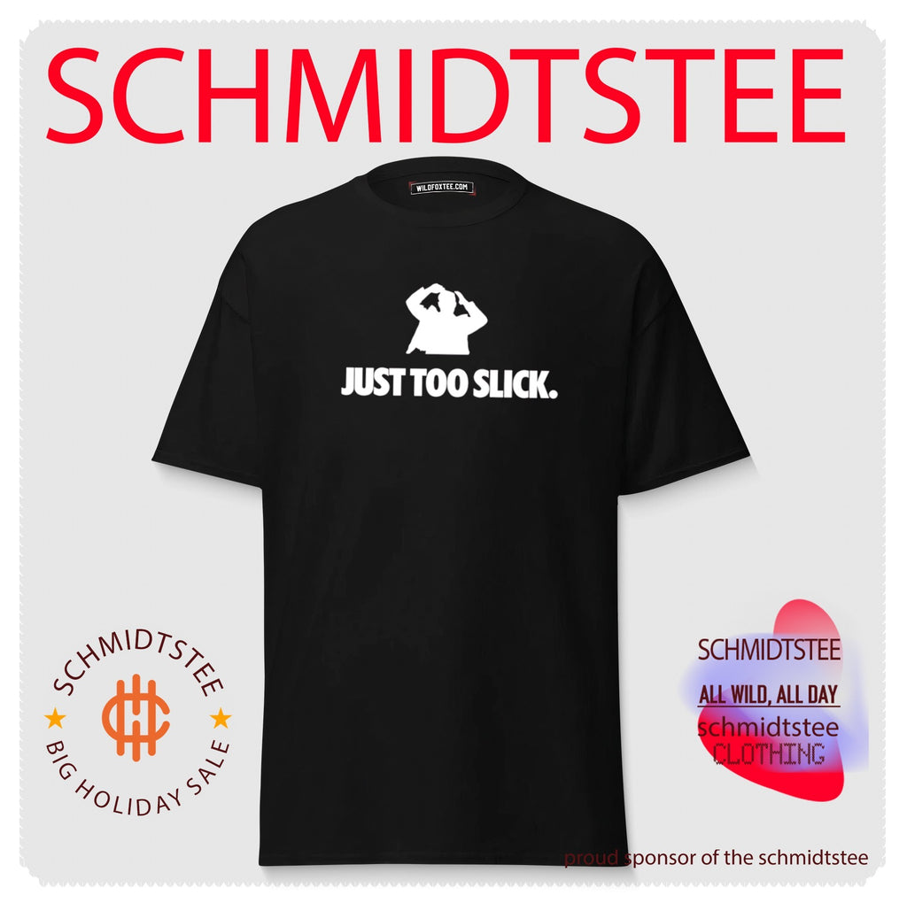 Just too slick human silhouette graphic shirt