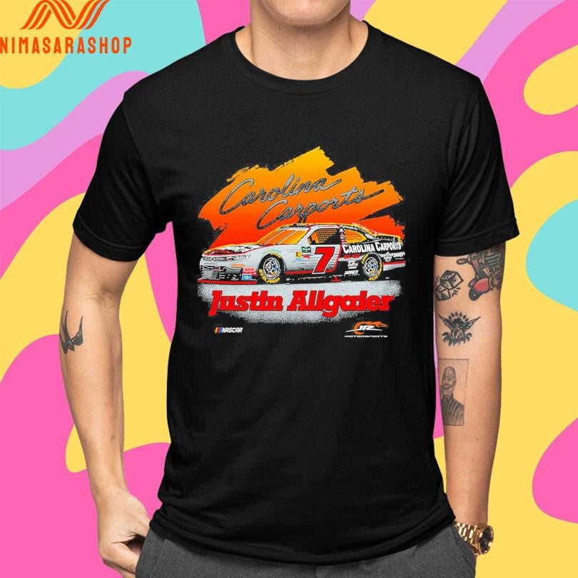 Justin Allgaier #7 Carolina Carports Racing Tour Shirts