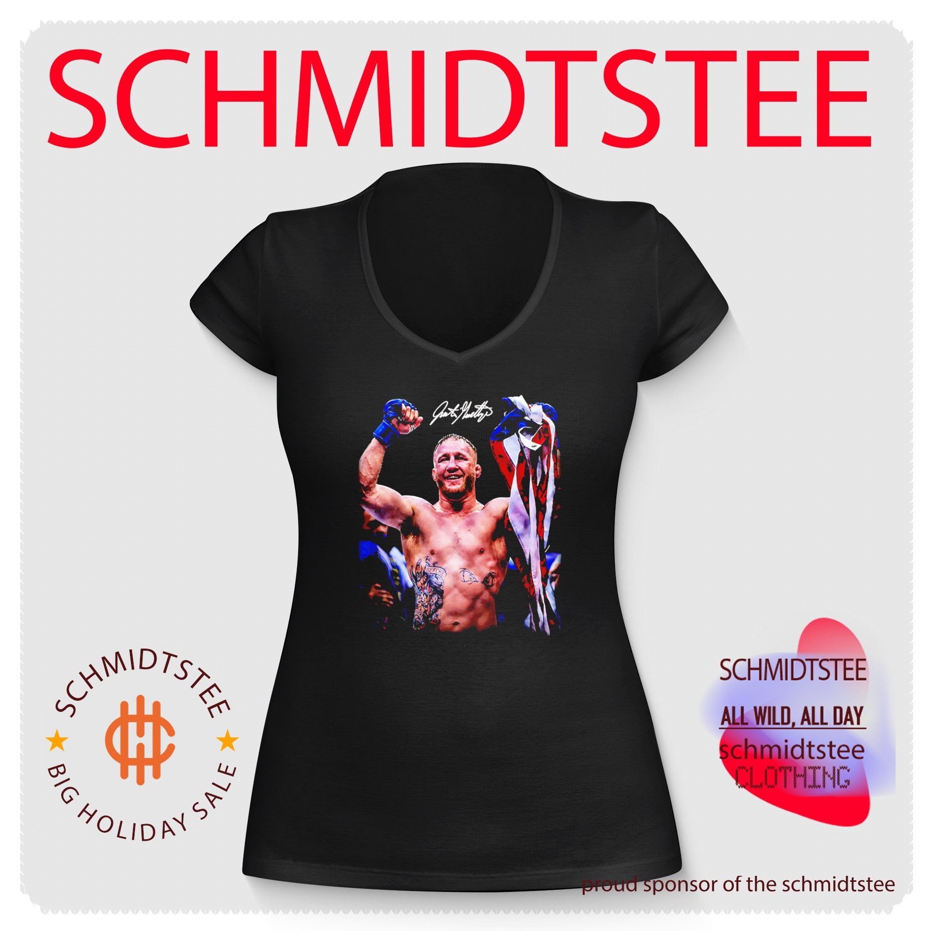 Justin Gaethje UFC fighter mma mixed martial signature shirt