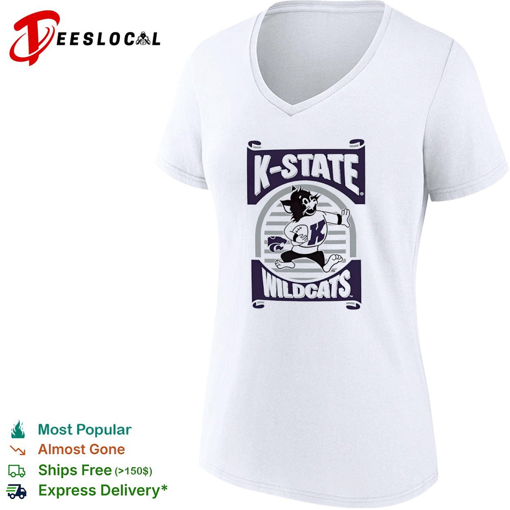 K-State Wildcats Logo Mascot Football shirt